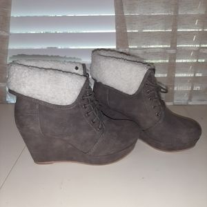 JustFab Wedge Booties